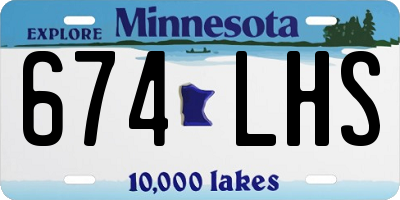MN license plate 674LHS