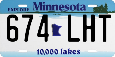 MN license plate 674LHT