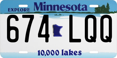 MN license plate 674LQQ