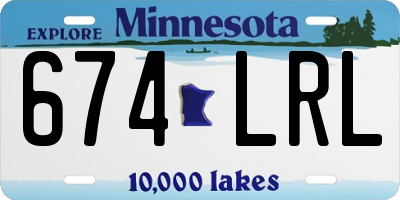 MN license plate 674LRL