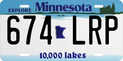 MN license plate 674LRP