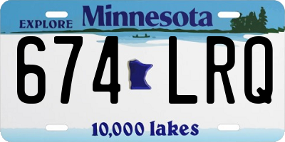 MN license plate 674LRQ