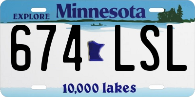 MN license plate 674LSL
