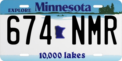 MN license plate 674NMR