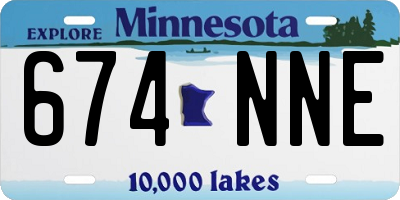 MN license plate 674NNE