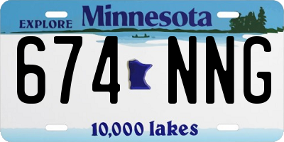 MN license plate 674NNG