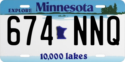 MN license plate 674NNQ