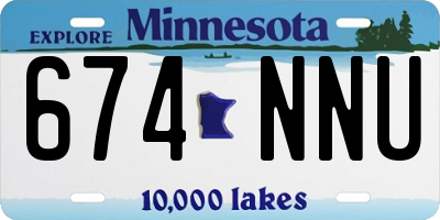MN license plate 674NNU