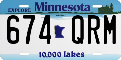 MN license plate 674QRM