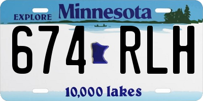 MN license plate 674RLH