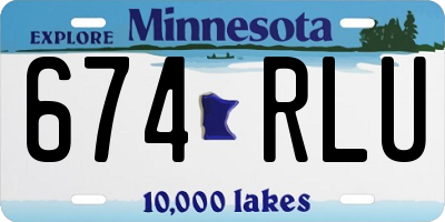 MN license plate 674RLU