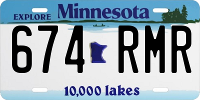MN license plate 674RMR