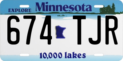 MN license plate 674TJR