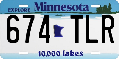 MN license plate 674TLR