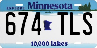 MN license plate 674TLS