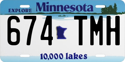 MN license plate 674TMH