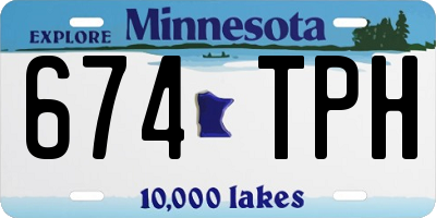 MN license plate 674TPH