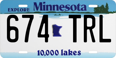 MN license plate 674TRL