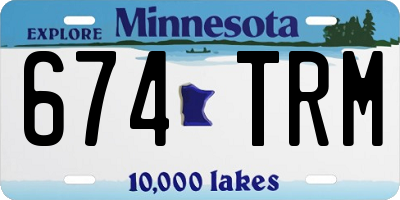 MN license plate 674TRM