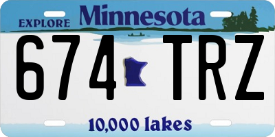 MN license plate 674TRZ