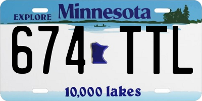 MN license plate 674TTL