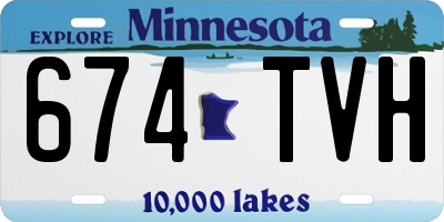 MN license plate 674TVH