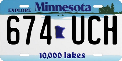 MN license plate 674UCH