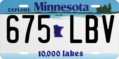 MN license plate 675LBV