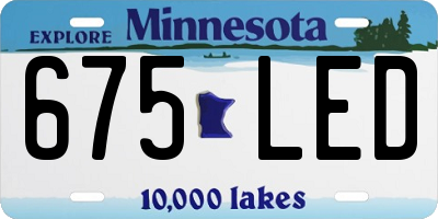 MN license plate 675LED