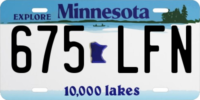 MN license plate 675LFN