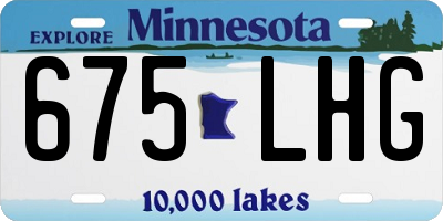 MN license plate 675LHG