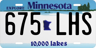 MN license plate 675LHS
