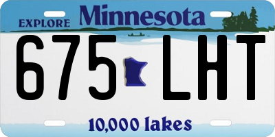 MN license plate 675LHT