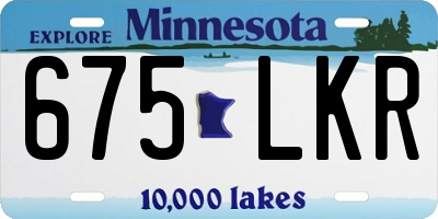 MN license plate 675LKR