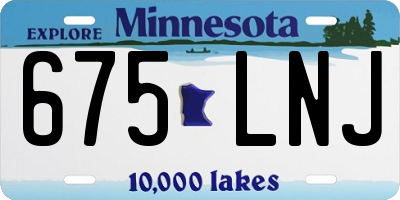 MN license plate 675LNJ