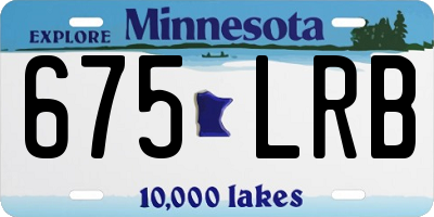 MN license plate 675LRB