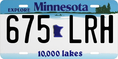 MN license plate 675LRH