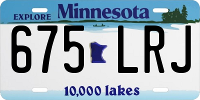 MN license plate 675LRJ