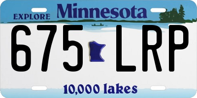 MN license plate 675LRP
