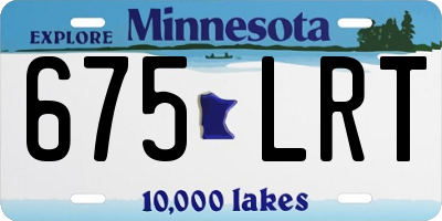 MN license plate 675LRT