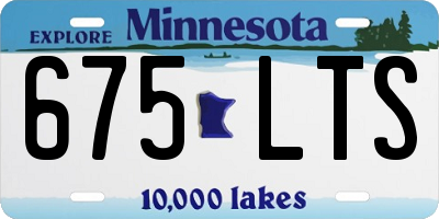 MN license plate 675LTS