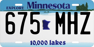 MN license plate 675MHZ