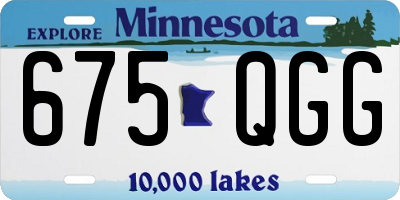 MN license plate 675QGG