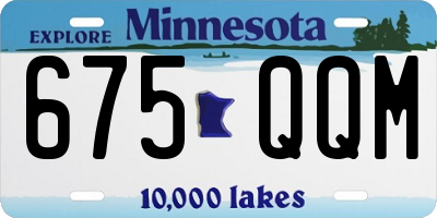 MN license plate 675QQM