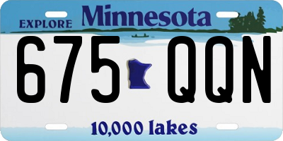 MN license plate 675QQN