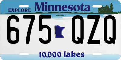 MN license plate 675QZQ