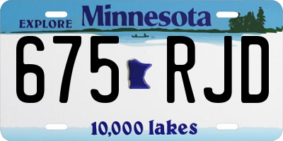 MN license plate 675RJD
