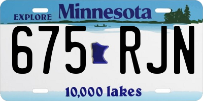MN license plate 675RJN