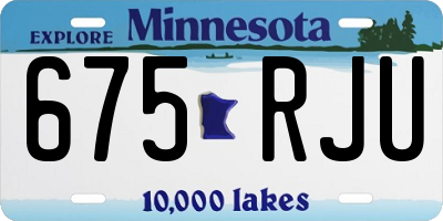 MN license plate 675RJU