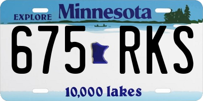 MN license plate 675RKS